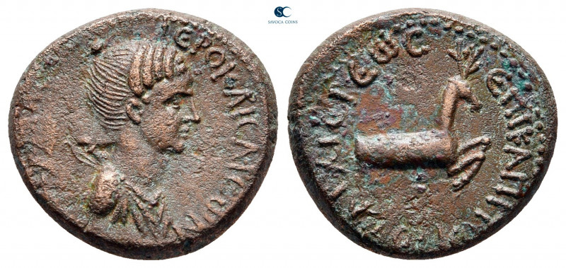 Lydia. Hierocaesarea. Pseudo-autonomous issue AD 54-68. 
Bronze Æ

17 mm, 3,2...