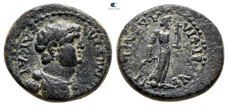 Lydia. Philadelphia. Domitian as Caesar AD 69-81. 
Bronze Æ

15 mm, 2,86 g
...