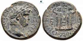 Phrygia. Laodikeia ad Lycum. Nero AD 54-68. Homonoia issue with Smyrna. Bronze Æ