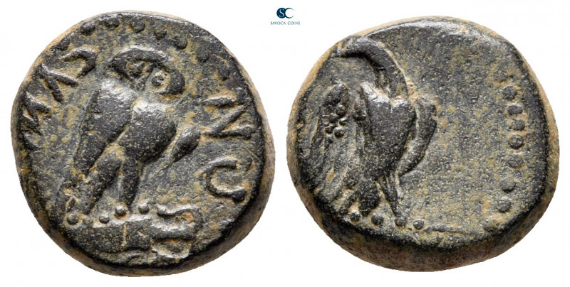 Phrygia. Synnada. Pseudo-autonomous issue AD 14-37. 
Bronze Æ

13 mm, 3,08 g...