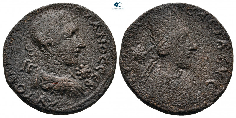 Mesopotamia. Edessa. Gordian III with Abgar X Phraates AD 238-244. 
Bronze Æ
...