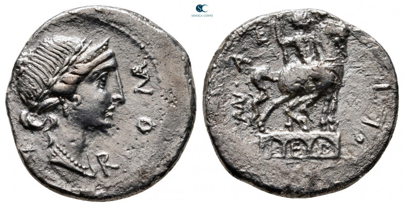 Man. Aemilius Lepidus 114-113 BC. Rome
Denarius AR

19 mm, 3,74 g



very...