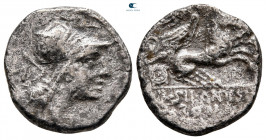 D. Silanus L. f 91 BC. Rome. Denarius AR