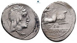 L. Julius Bursio 85 BC. Rome. Denarius AR