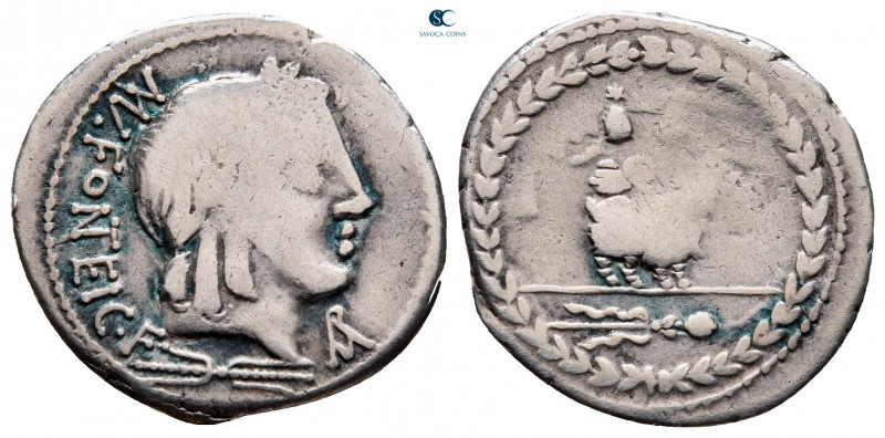 Mn. Fonteius C.f 85 BC. Rome
Denarius AR

21 mm, 3,81 g



nearly very fi...