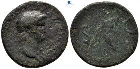 Nero AD 54-68. Lugdunum or Perinthus. As Æ