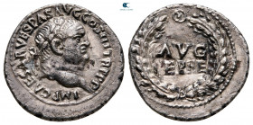 Vespasian AD 69-79. Ephesus. Fourrée Denarius