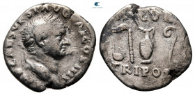 Vespasian AD 69-79. Rome. Denarius AR