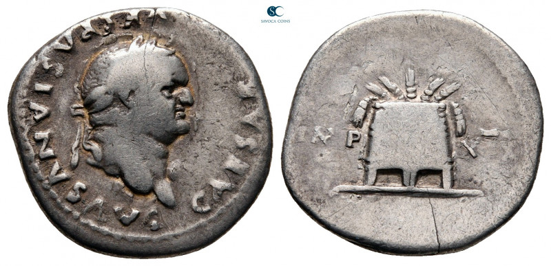 Vespasian AD 69-79. Rome
Denarius AR

20 mm, 2,42 g



nearly very fine