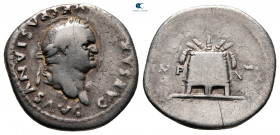 Vespasian AD 69-79. Rome. Denarius AR