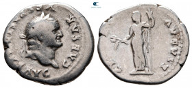 Vespasian AD 69-79. Rome. Denarius AR