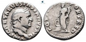 Vespasian AD 69-79. Rome. Denarius AR