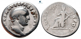 Vespasian AD 69-79. Rome. Denarius AR