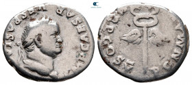 Vespasian AD 69-79. Rome. Denarius AR