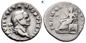 Vespasian AD 69-79. Rome. Denarius AR