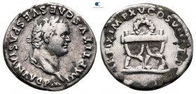 Titus, as Caesar AD 76-78. Rome. Denarius AR