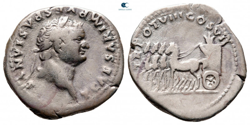 Titus, as Caesar AD 76-78. Rome
Denarius AR

20 mm, 3,22 g



nearly very...