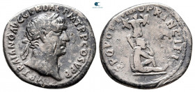 Trajan AD 98-117. Rome. Denarius AR