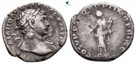 Trajan AD 98-117. Rome. Denarius AR