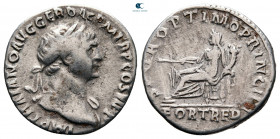 Trajan AD 98-117. Rome. Denarius AR