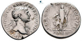 Trajan AD 98-117. Rome. Denarius AR