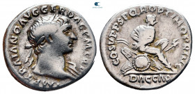 Trajan AD 98-117. Rome. Denarius AR