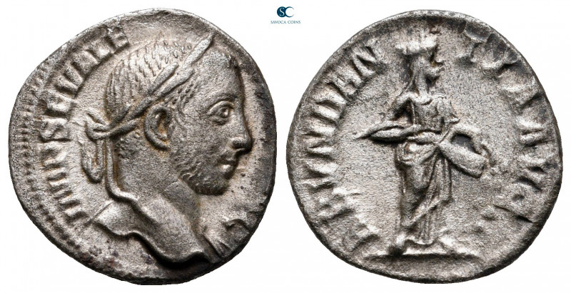 Severus Alexander AD 222-235. Rome
Denarius AR

18 mm, 2,30 g



very fin...