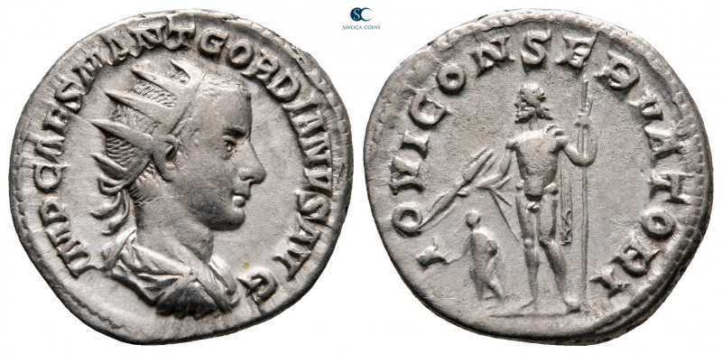 Gordian III AD 238-244. Rome
Antoninianus AR

21 mm, 4,30 g



very fine