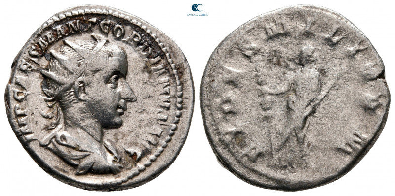 Gordian III AD 238-244. Rome
Antoninianus AR

22 mm, 3,76 g



nearly ver...