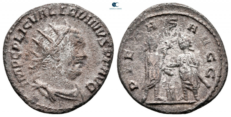 Valerian I AD 253-260. Antioch
Billon Antoninianus

21 mm, 3,13 g



near...