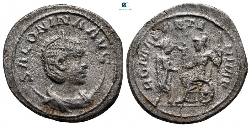 Salonina AD 254-268. Antioch
Billon Antoninianus

24 mm, 4,65 g



nearly...