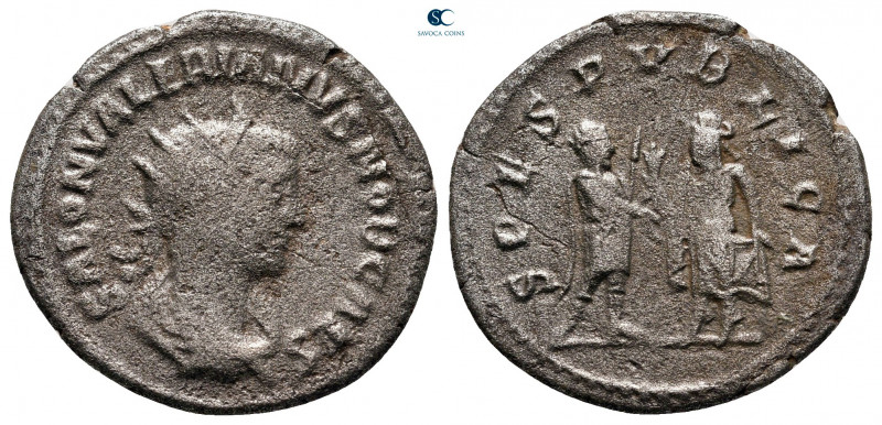 Salonina AD 254-268. Samosata
Billon Antoninianus

22 mm, 3,43 g



nearl...