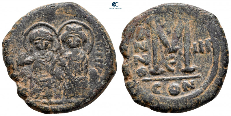 Justin II and Sophia AD 565-578. Constantinople
Follis or 40 Nummi Æ

28 mm, ...