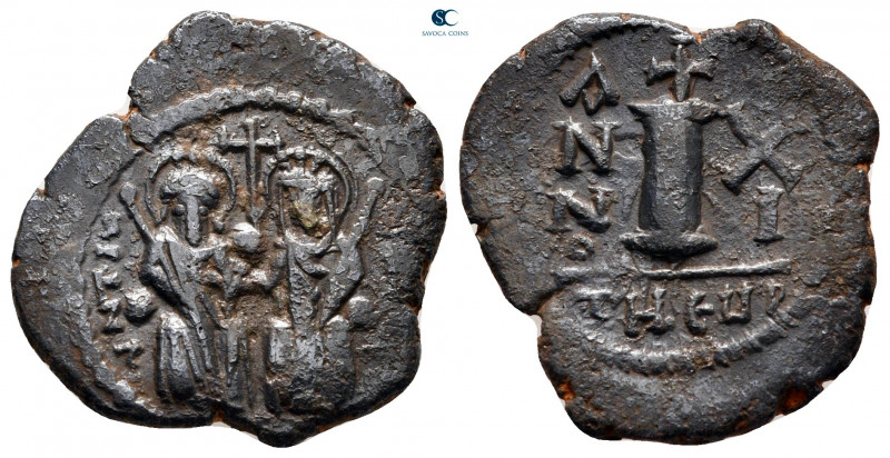 Justin II and Sophia AD 565-578. Theoupolis (Antioch)
Decanummium Æ

22 mm, 4...