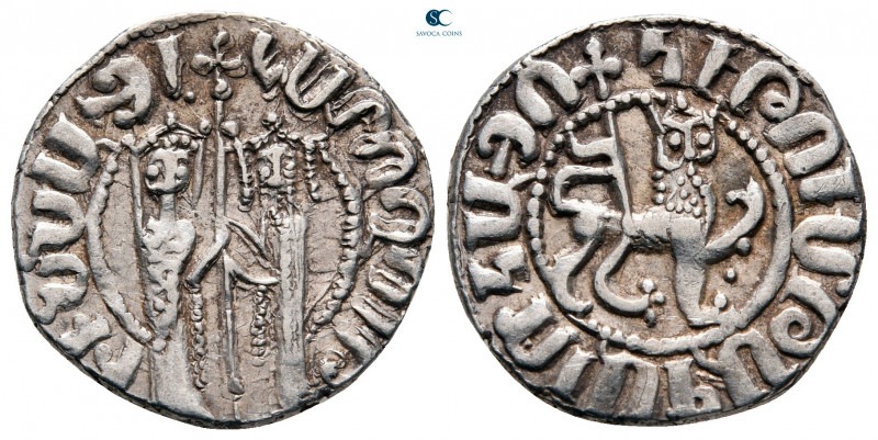 Cilician Armenia. Royal. Hetoum I, with Zabel AD 1226-1270. 
Tram AR

20 mm, ...