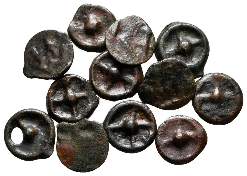 Lot of ca. 12 greek bronze coins / SOLD AS SEEN, NO RETURN! 

very fine