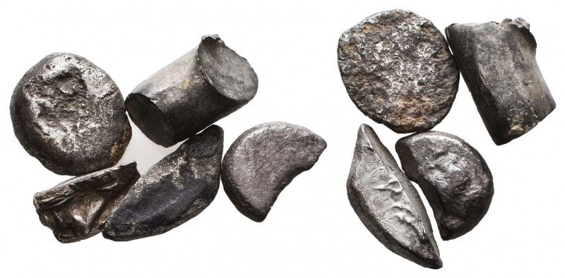 Lot Archaics AR Cut Fragment. Circa 500/490-485/0 BC.
Reference:
Condition: Ve...