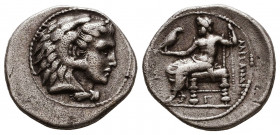 Kings of Macedon, Alexander III the Great 336-232 BC, Ar Drachm
Reference:
Condition: Very Fine

Weight: 4 gr
Diameter: 18,3 mm