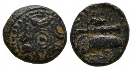 Kings of Macedon, Alexander III the Great 336-232 BC, Ae
Reference:
Condition: Very Fine

Weight: 3,3, gr
Diameter: 14,4 mm