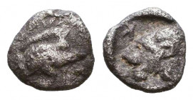 Greek AR Obols. 4th - 3rd century BC.
Reference:
Condition: Very Fine

Weight: 0,2 gr
Diameter: 6,8 mm