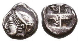 Greek AR Obols. 4th - 3rd century BC.
Reference:
Condition: Very Fine

Weight: 1,2 gr
Diameter: 8,7 mm