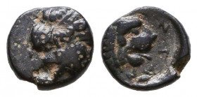Greekk Coins Ae,
Reference:
Condition: Very Fine

Weight: 0,6 gr
Diameter: 8,2 mm