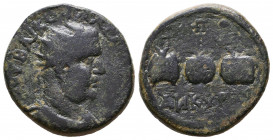 BITHYNIA. Nicaea. Valerian I, 253-260. Tetrassarion.

Weight: 8,8 gr
Diameter: 24 mm