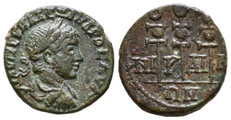 BITHYNIA. Nicaea. Caracalla (AD 198-217). Æ.

Weight: 4,1 gr
Diameter: 19,7 m...