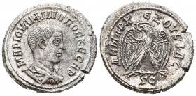Philip II, as Caesar, AR. Antioch, Syria. AD 244.

Weight: 12 gr
Diameter: 28,7 mm