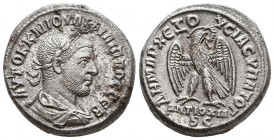 Philippus I (244-249 AD). AR, 249 AD, Antiochia ad Orontem, Syria.

Weight: 14,5 gr
Diameter: 26 mm