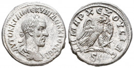 Trajan Decius AR Tetradrachm of Antioch, Seleucis and Pieria. AD 250-251. 

Weight: 10,6 gr
Diameter: 26,1 mm