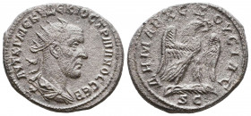 Trajan Decius AR Tetradrachm of Antioch, Seleucis and Pieria. AD 250-251. 

Weight: 11,7 gr
Diameter: 27,4 mm