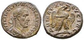 Trajan Decius AR Tetradrachm of Antioch, Seleucis and Pieria. AD 250-251. 

Weight: 13,8 gr
Diameter: 25 mm
