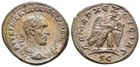 Trajan Decius AR Tetradrachm of Antioch, Seleucis and Pieria. AD 250-251. 

Weight: 11,1 gr
Diameter: 26,6 mm